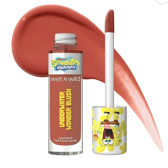 Wet N Wild SpongeBob Underwater Wonder Liquid Blush - Perfect Square - Picture 1 of 7